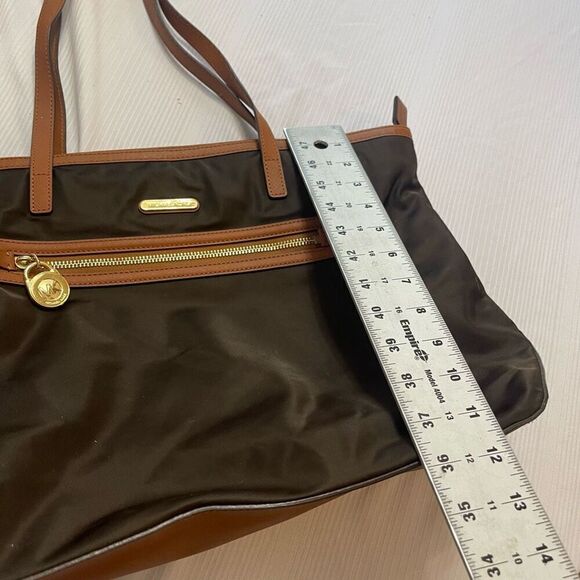 Michael Kors Brown Nylon Kempton Tote Purse - Picture 4 of 10